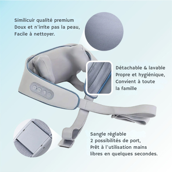 Massora™ - Appareil de massage thermo-intelligent avec ceinture de fixation