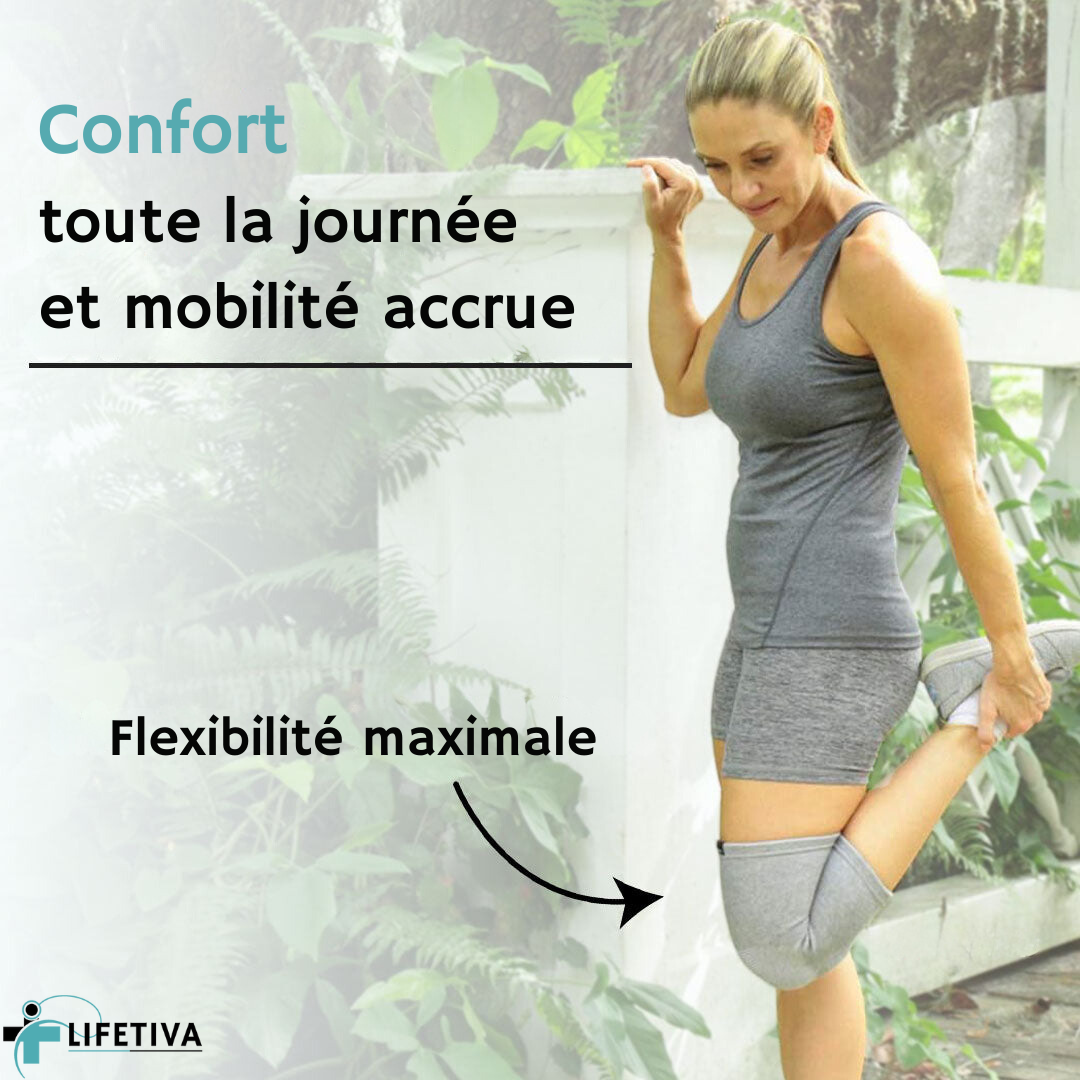 Kneebra™ - Genouillère de compression en bambou pour le genou